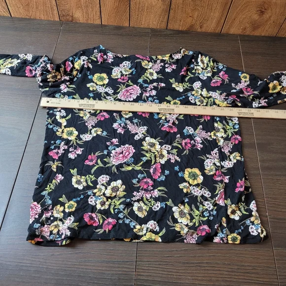 J.Jill wearever collection floral blouse - Picture 5 of 5